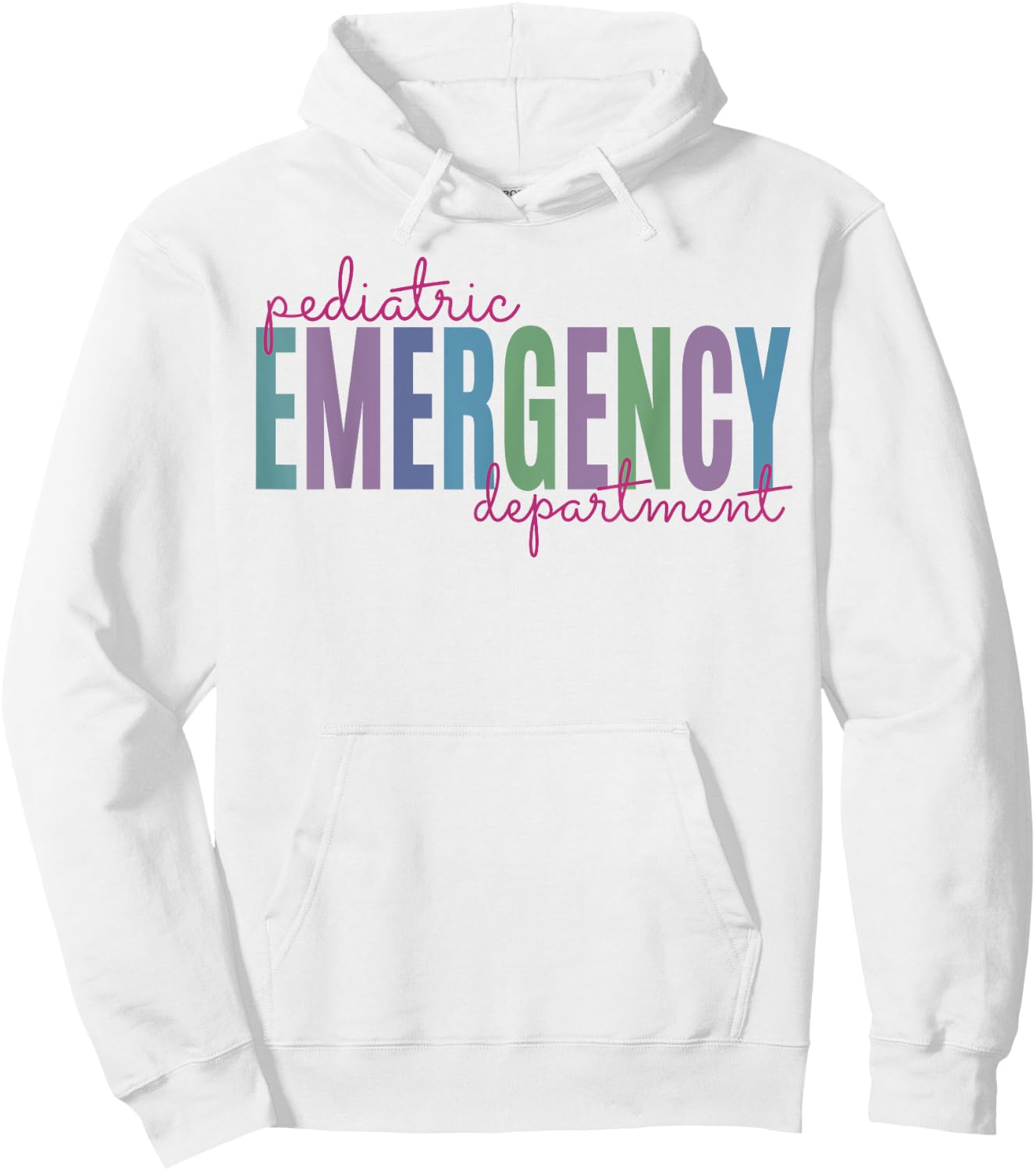 Pediatric Emergency Department Pediatric ER Nurse Medicine Hoodie - Hoodie | White