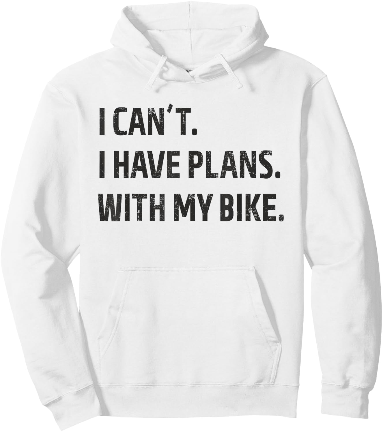 I Have Plans With My Bike - Mountain Bike MTB Hoodie - Hoodie | White