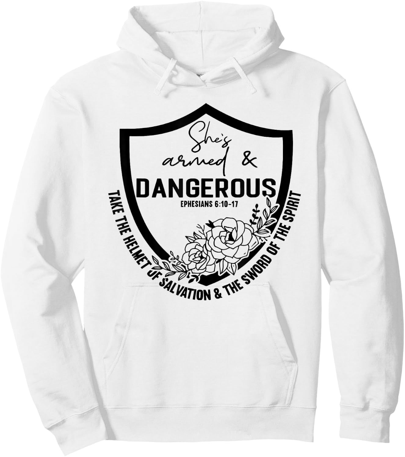 She is Armed And Dangerous Hoodie - Hoodie | White