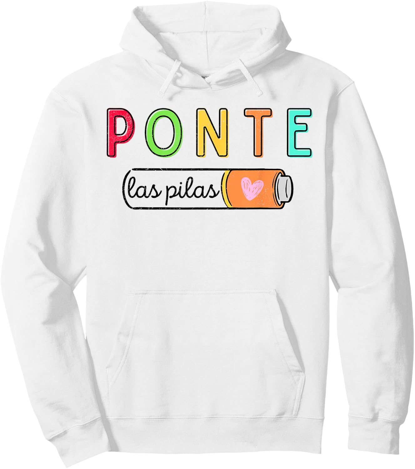 Ponte Las Pilas Spanish Teacher Maestra de Espanol Bilingual Hoodie - Hoodie | White