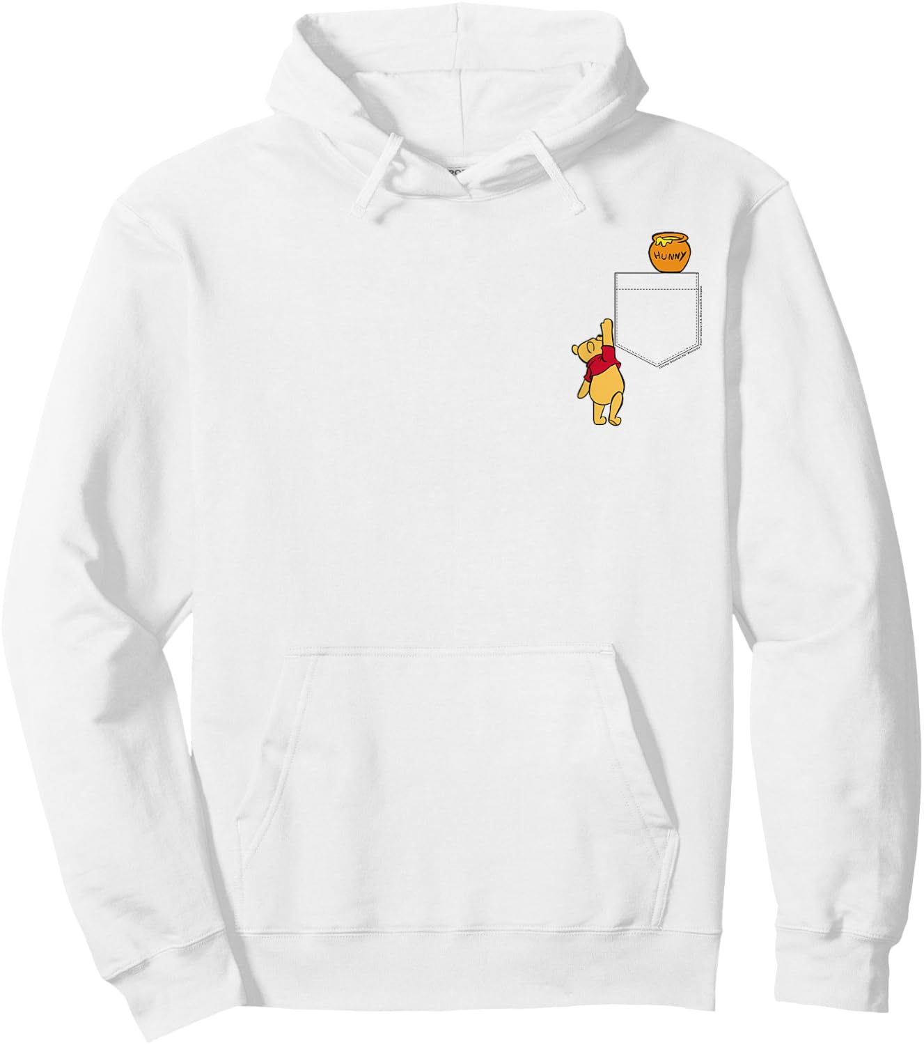Disney Winnie The Pooh Reaching For Faux Pocket Honey Hoodie - Hoodie | White