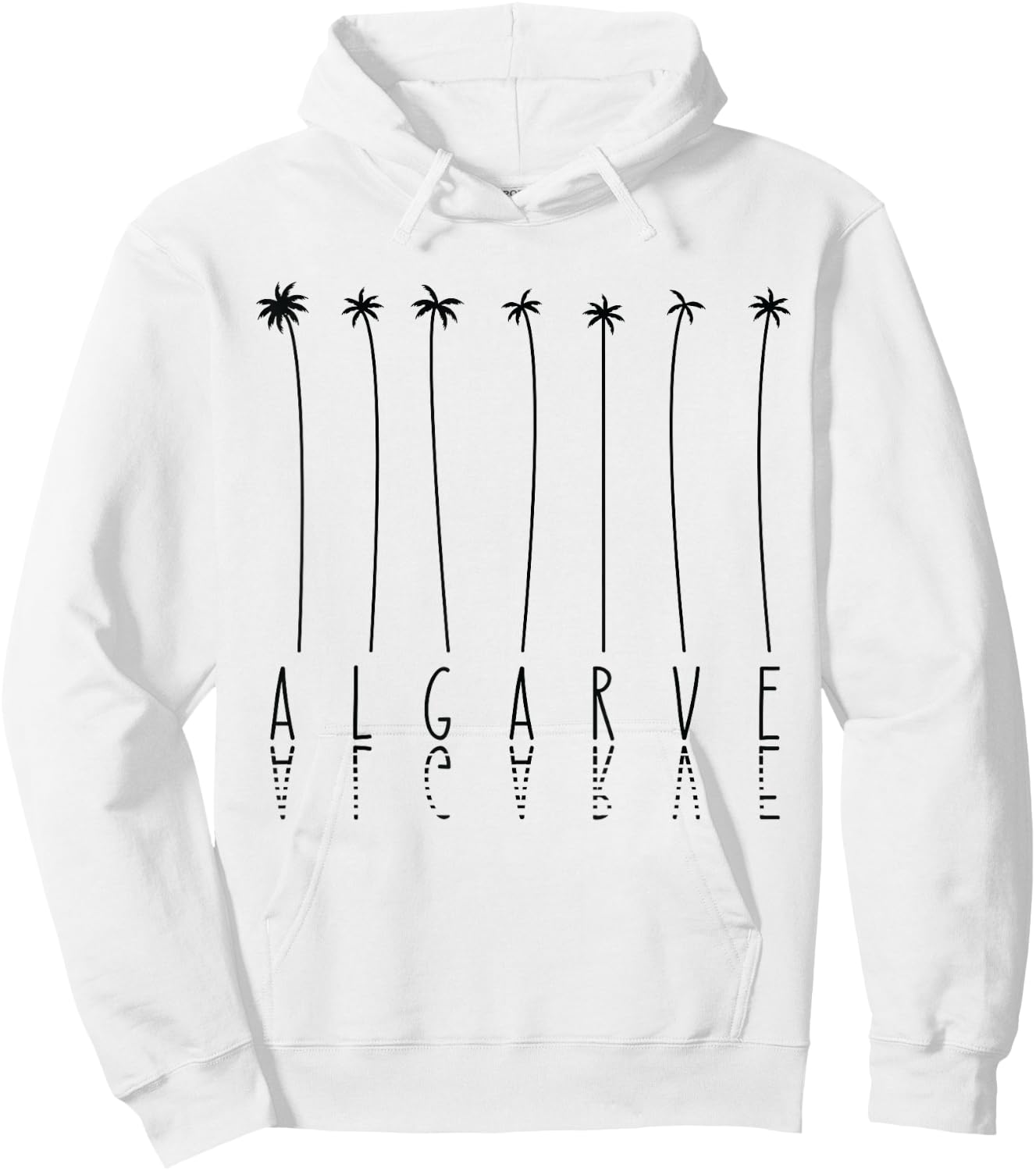 Palm Tree Vacation - Island Portugal Algarve Hoodie - Hoodie | White