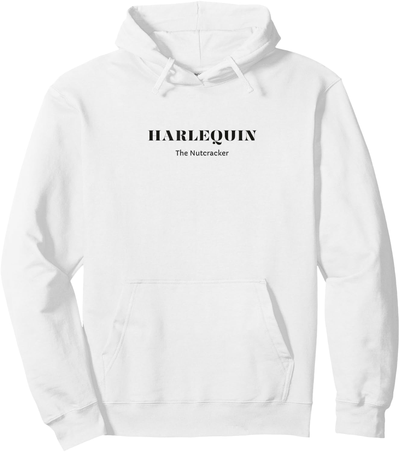HARLEQUIN THE NUTCRACKER Christmas Ballet Dancer Graphic Hoodie - Hoodie | White