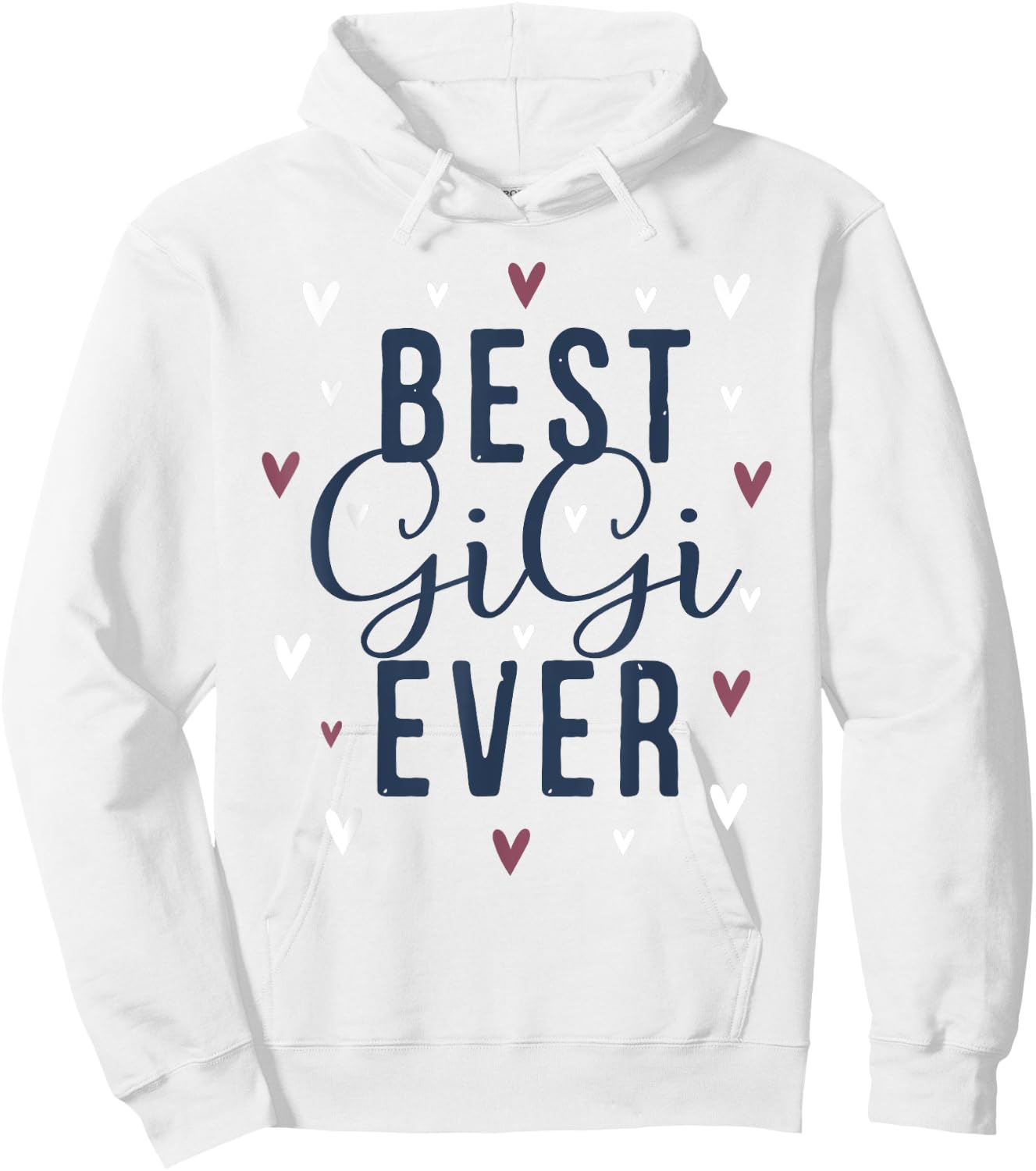 Best Gigi Ever Gifts Cute Love Heart Print Hoodie - Hoodie | White