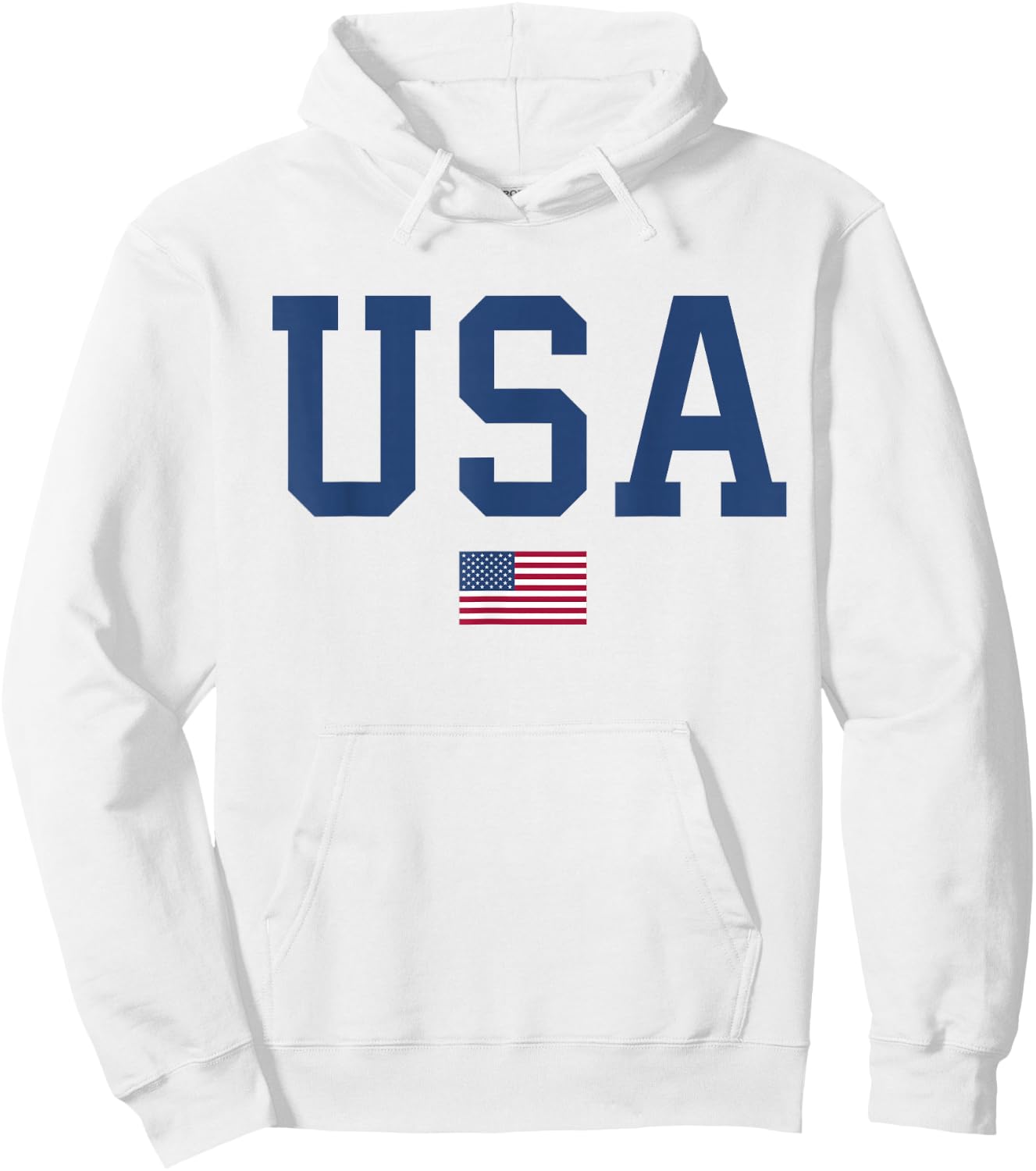 USA Shirt Women Men Kids American Flag Patriotic 4th of July Hoodie - Hoodie | White