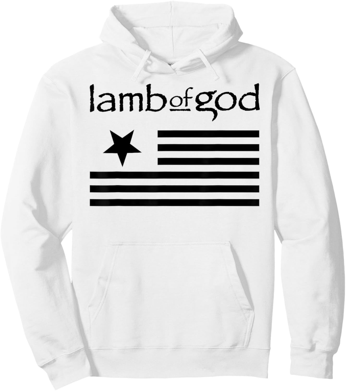 Lamb of God – Flag On White Hoodie - Hoodie | White