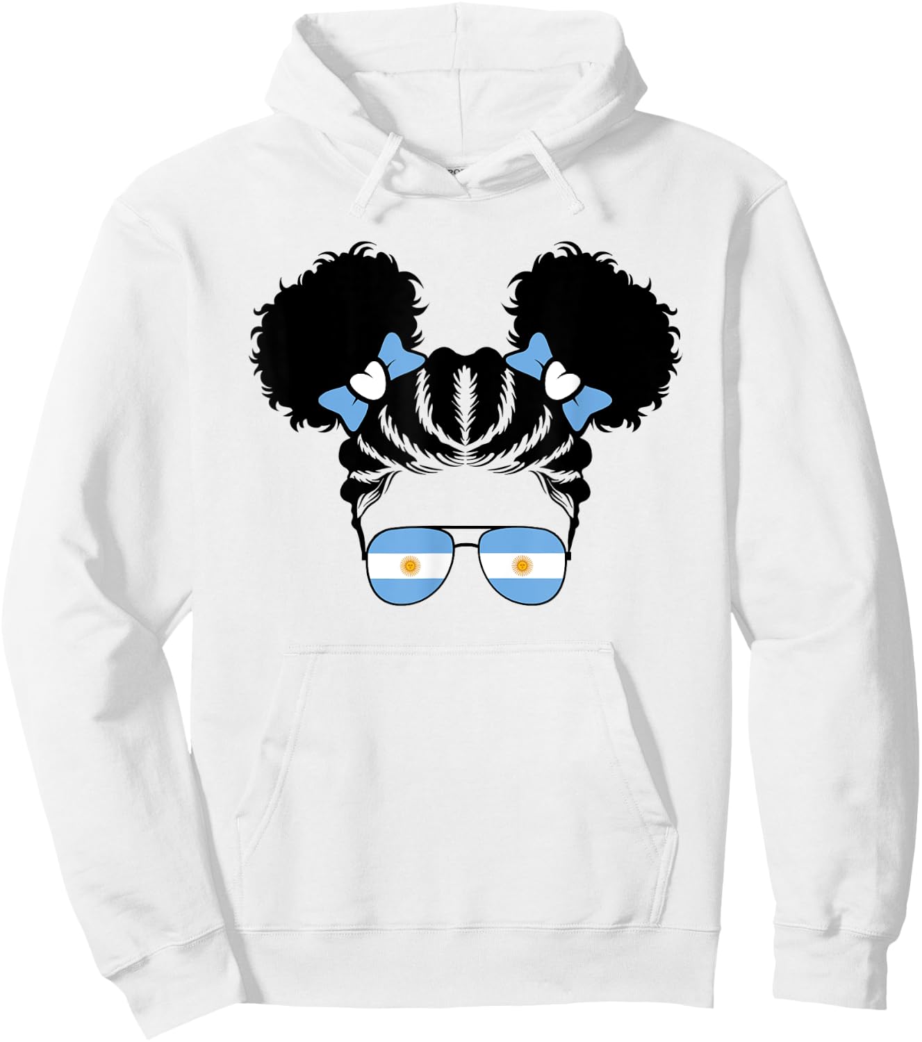 Argentinian Girl Kids Argentine Argentina Flag Youth Girls Hoodie - Hoodie | White