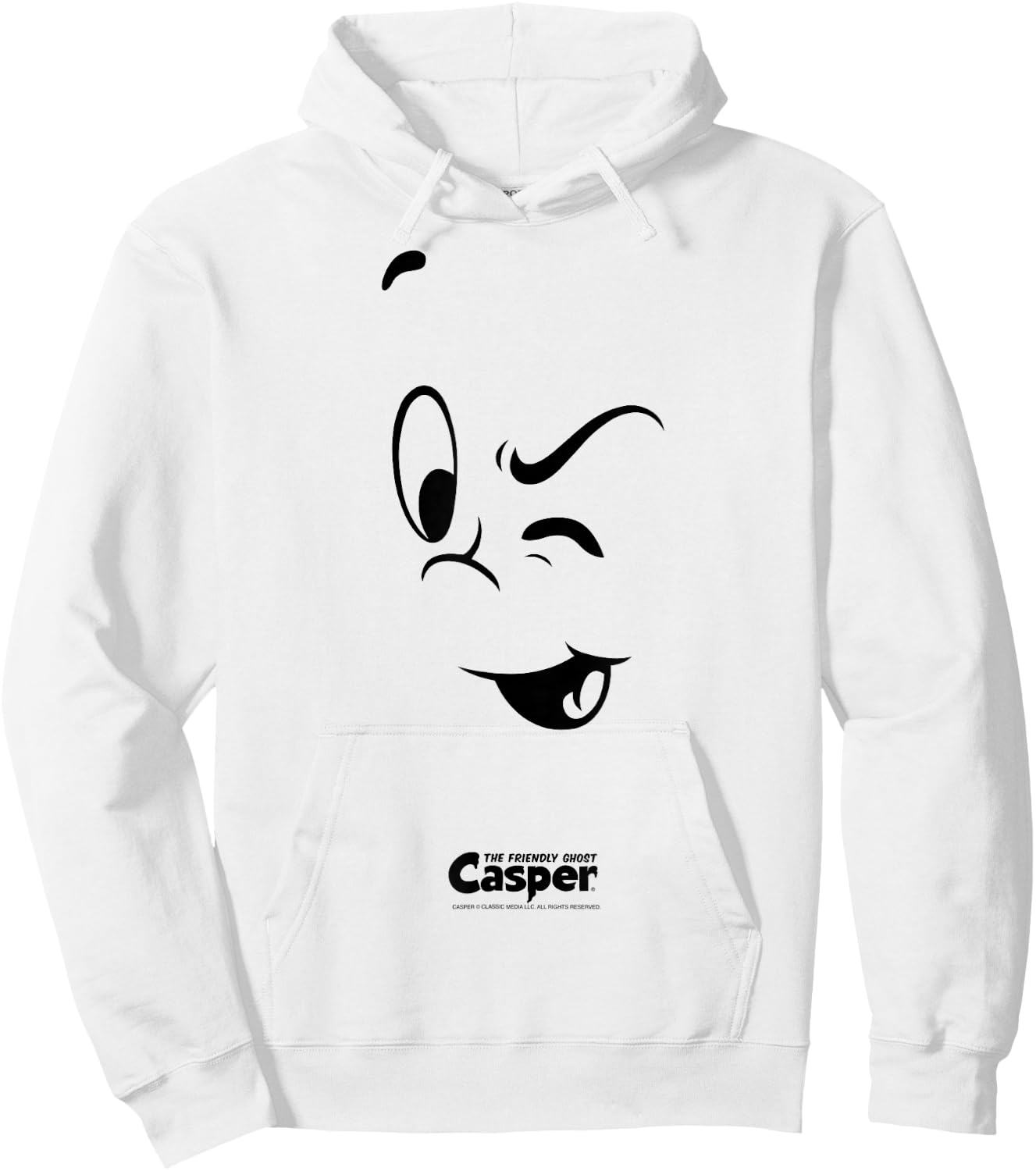 Casper the Friendly Ghost Halloween Big Face Costume Hoodie - Hoodie | White