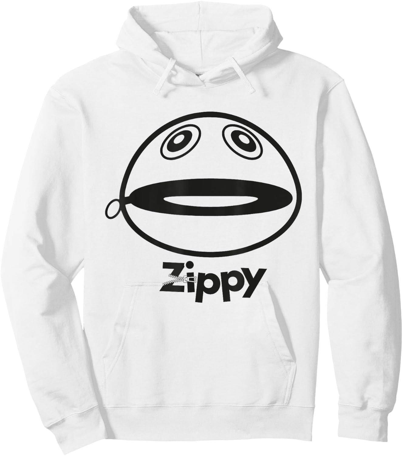 Rainbow Zippy Unzipped Hoodie - Hoodie | White