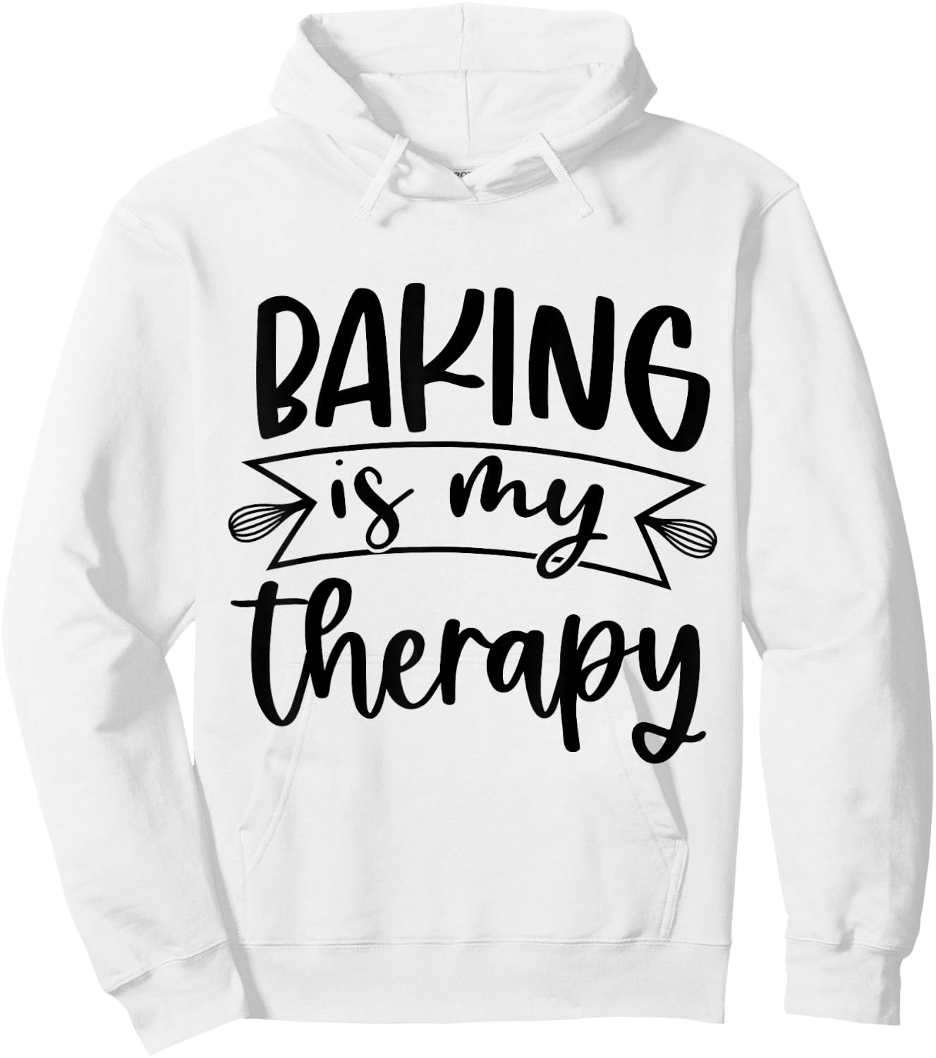 Baking Is My Therapy Hoodie - Hoodie | White