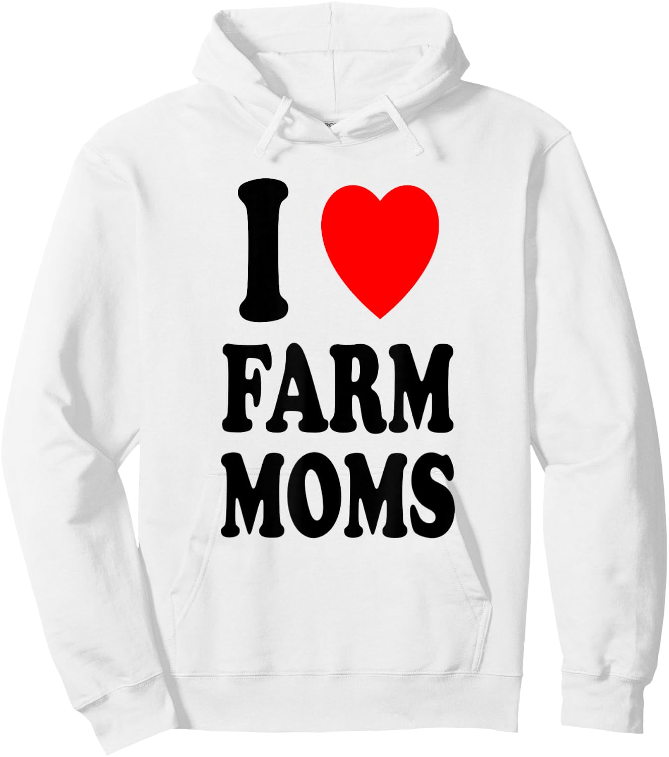 I Heart (Love) Farm Moms Sexy Hot Preference Attractive Hoodie - Hoodie | White