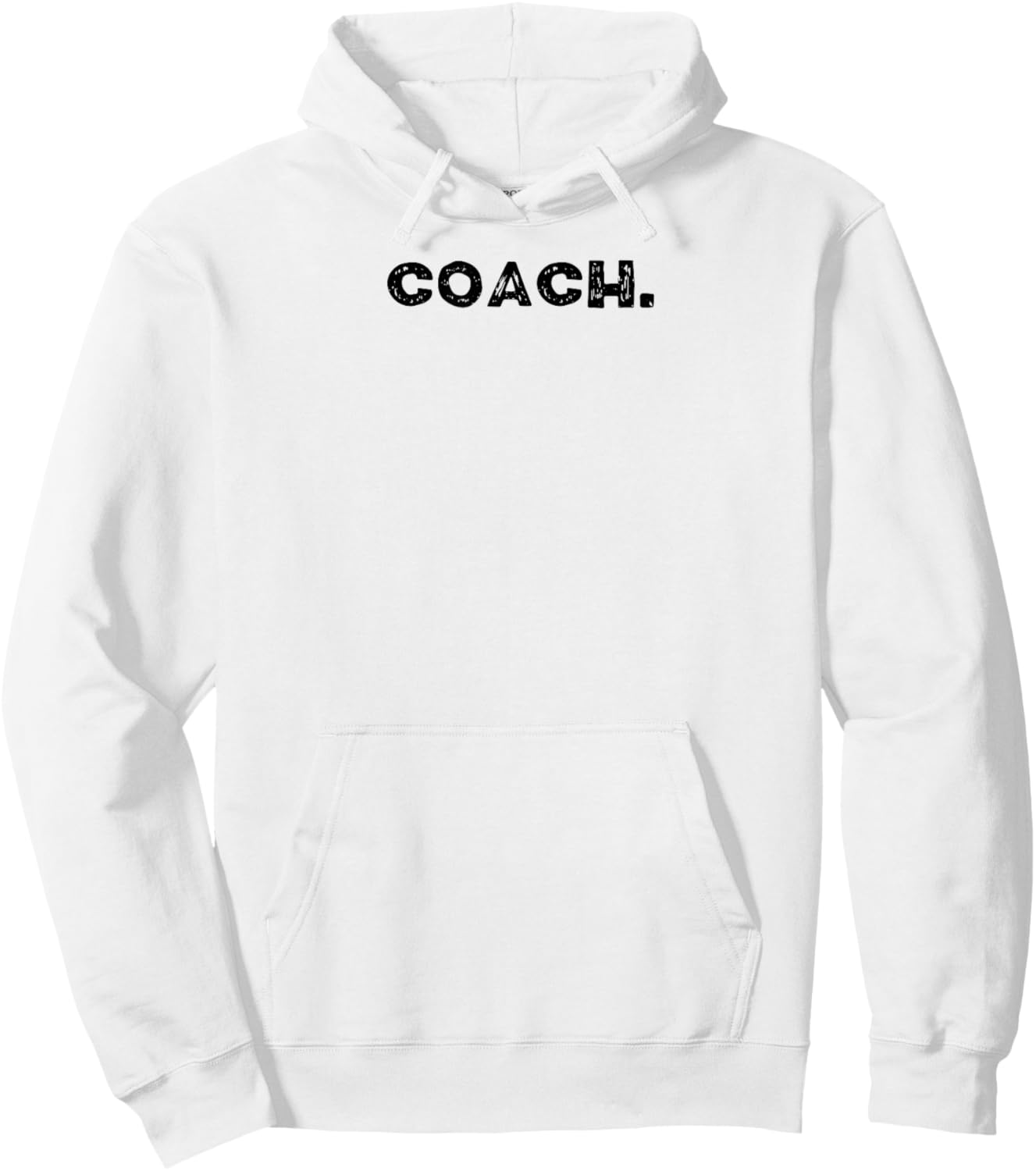Shirt That Says Coach. Hoodie - Hoodie | White