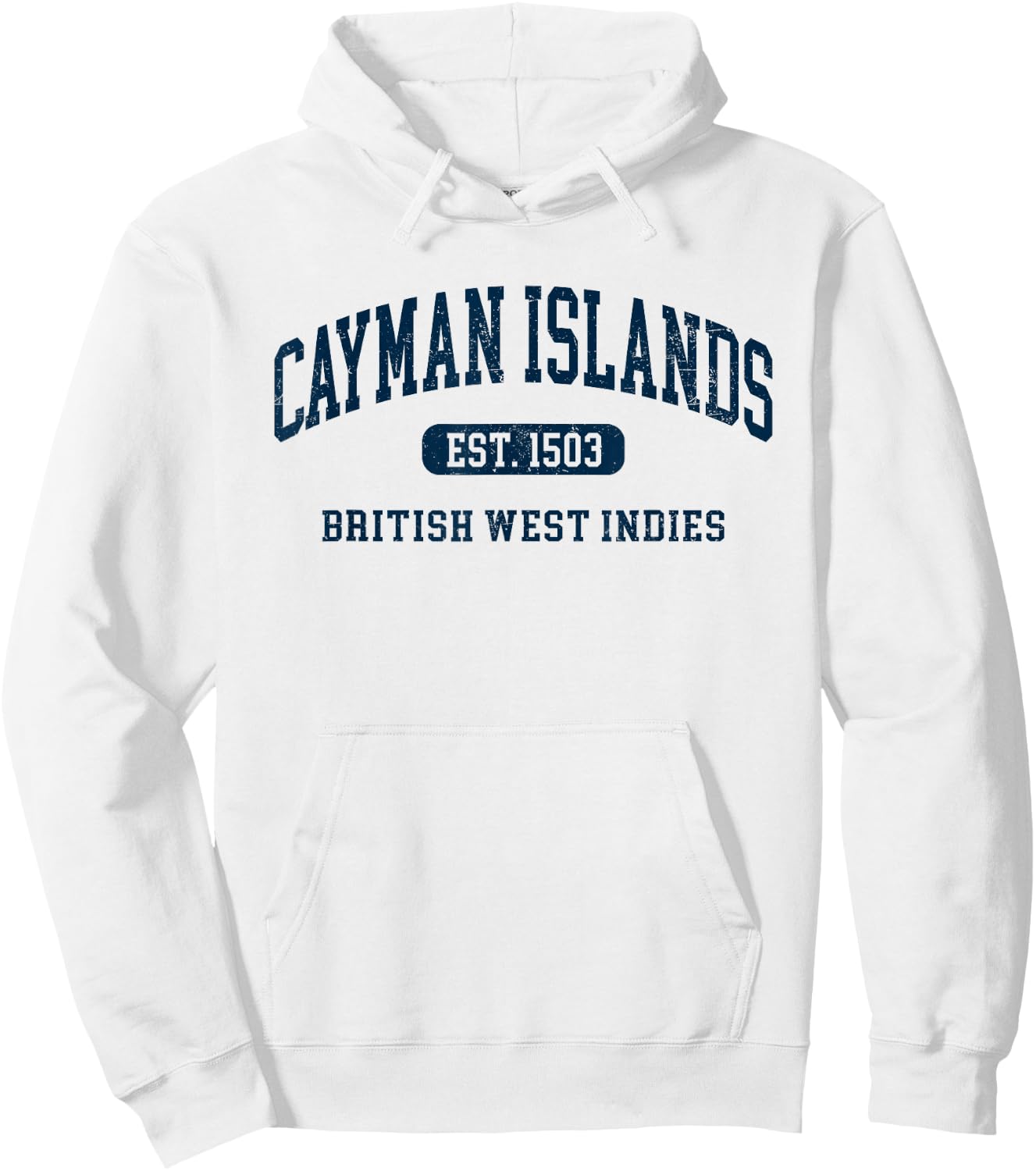 Retro Grand Cayman Islands 1503 Vintage Vacation Souvenir Hoodie - Hoodie | White
