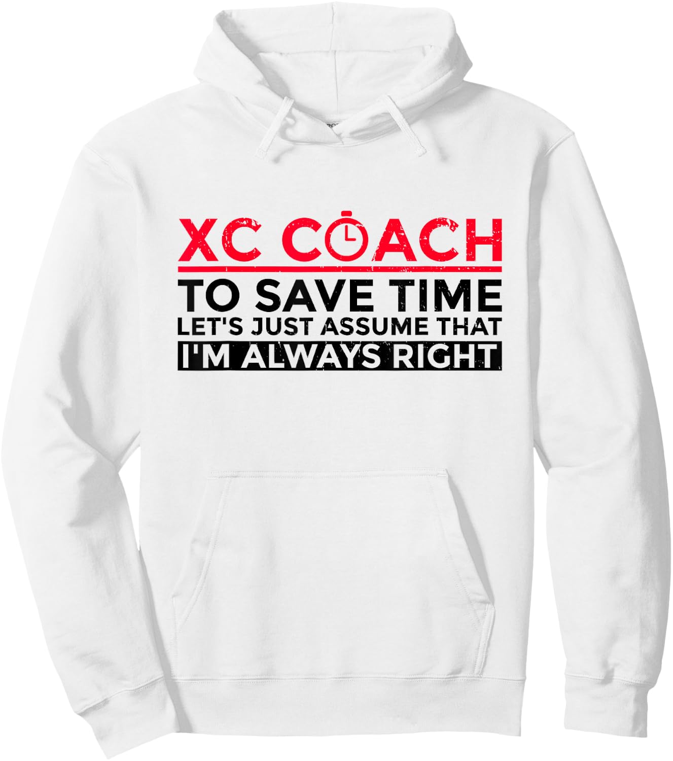 Cross Country Coach Design For A XC Runner Coach Hoodie - Hoodie | White