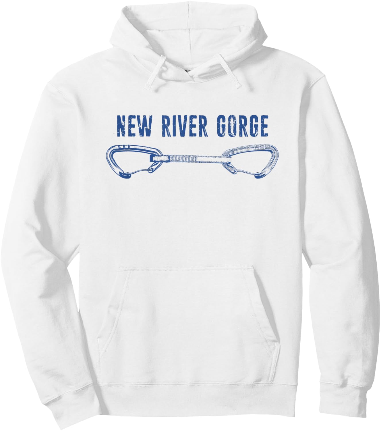 New River Gorge Rock Climbing Quickdraw Hoodie - Hoodie | White