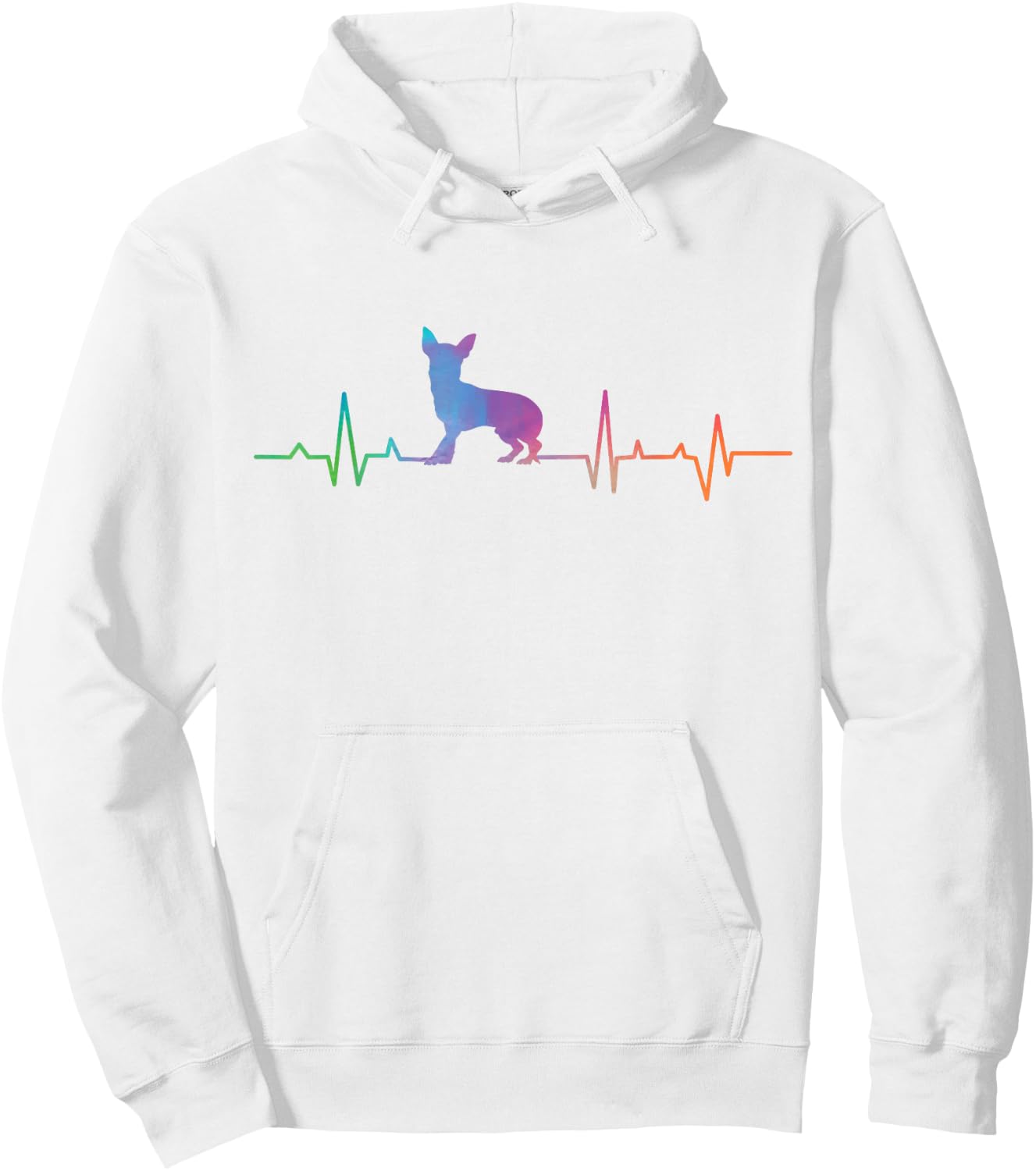 Chihuahua Chihuahueño Heartbeat Hoodie - Hoodie | White