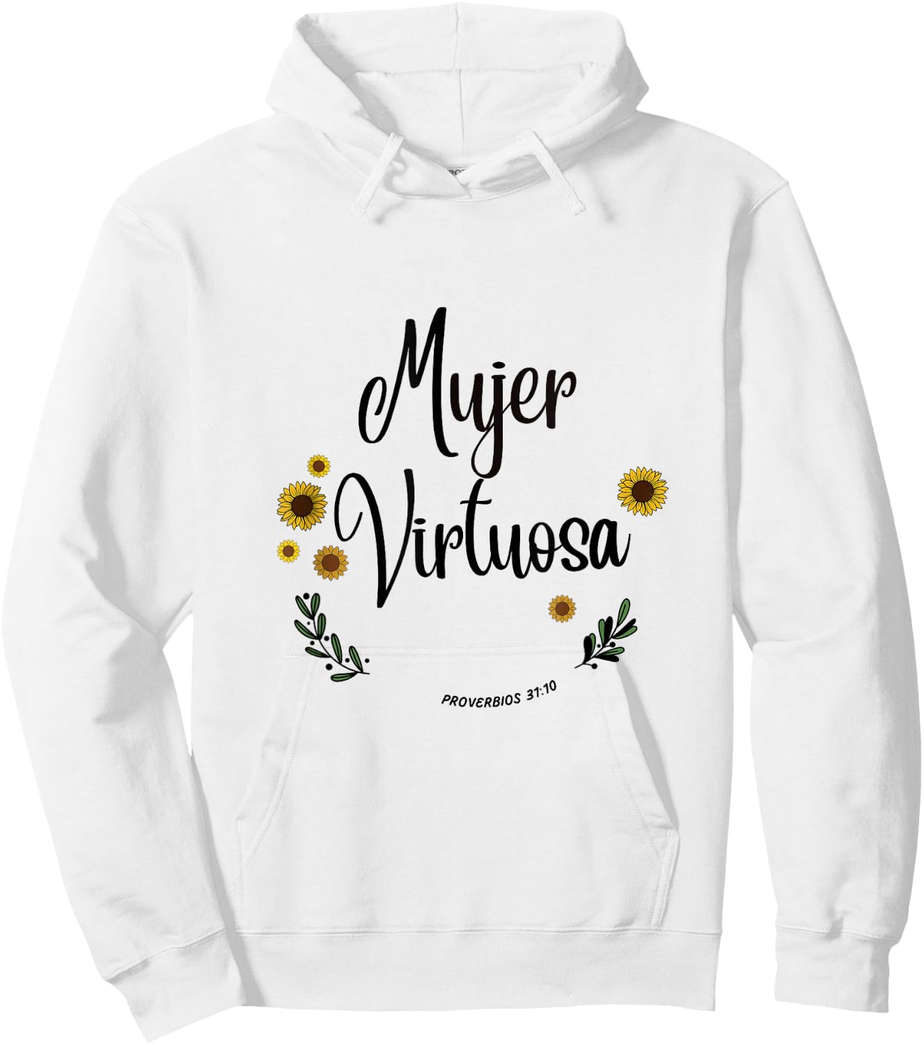 Mujer Virtuosa Proverb 31 Spanish Bible Women Verse Hoodie - Hoodie | White