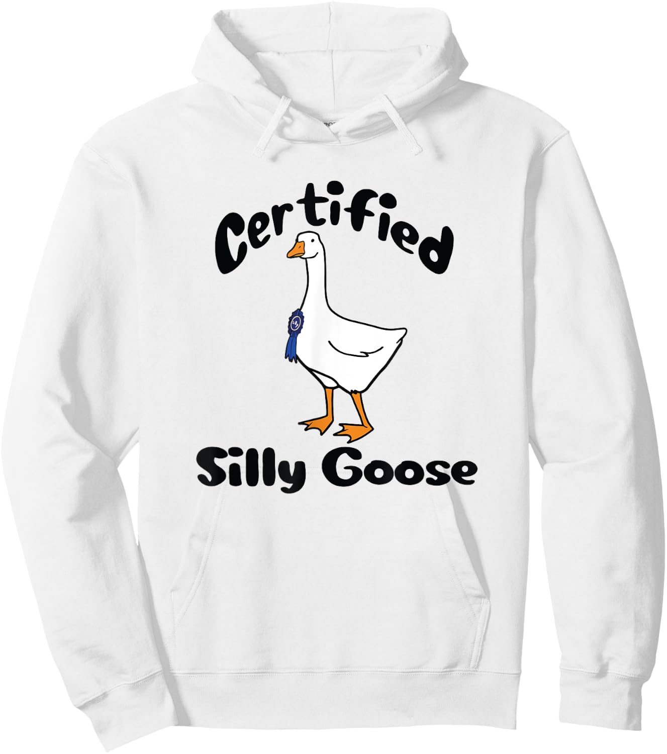 Funny Certified Silly Goose Farmers Goose Club Hoodie - Hoodie | White