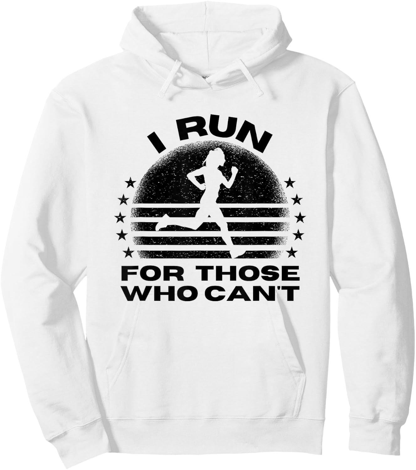 I Run for Those Who Can't, Marathon Runners Endorphins Hoodie - Hoodie | White