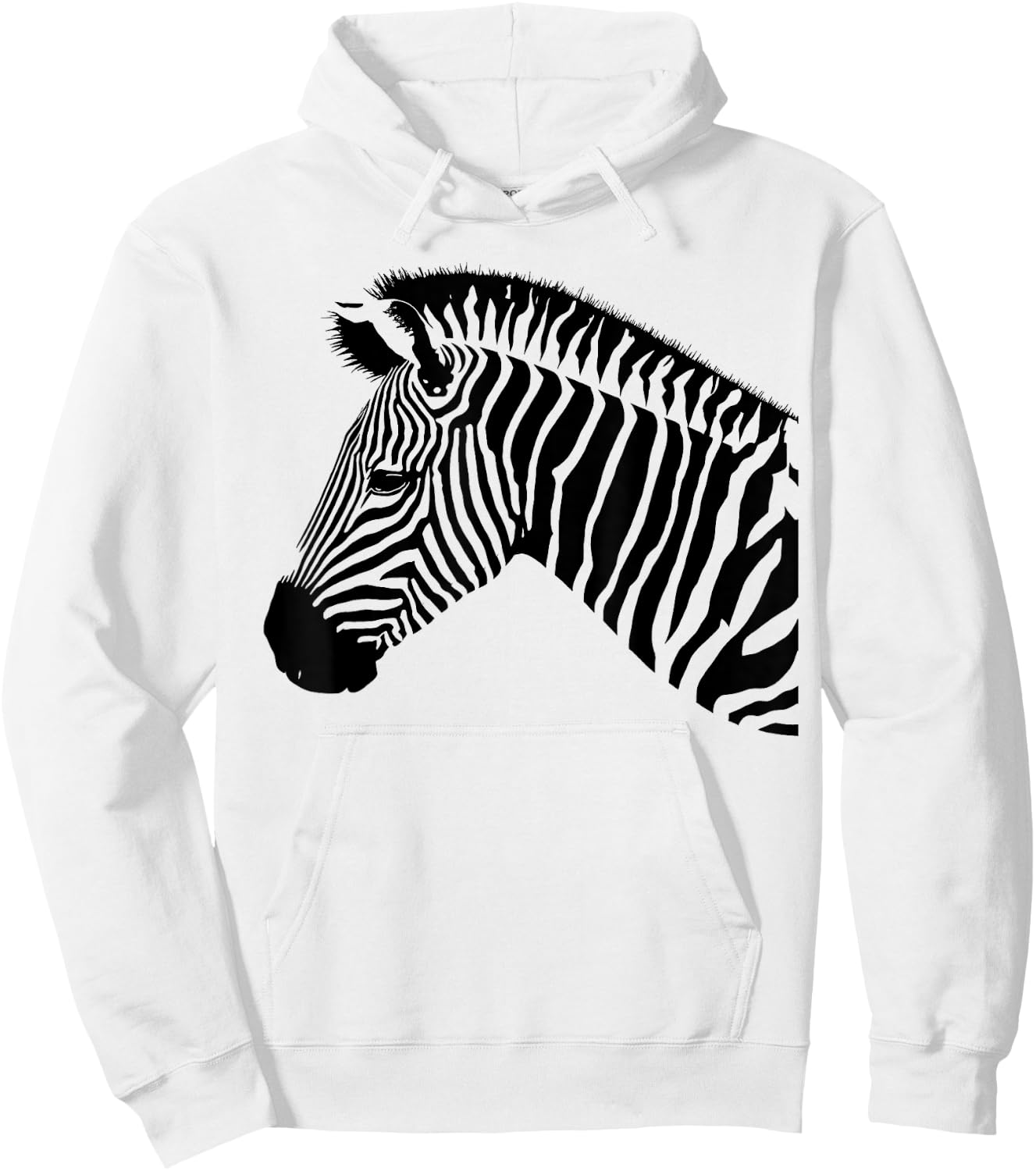 Zebra Art for Animal and African Animal lover Hoodie - Hoodie | White