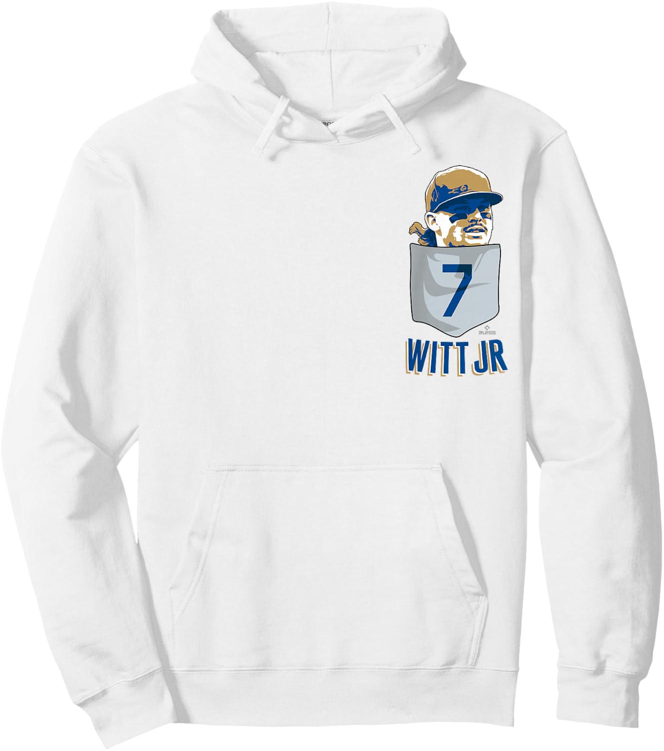 Bobby WITT Jr. Kansas City Baseball Pocket MLBPA Hoodie - Hoodie | White