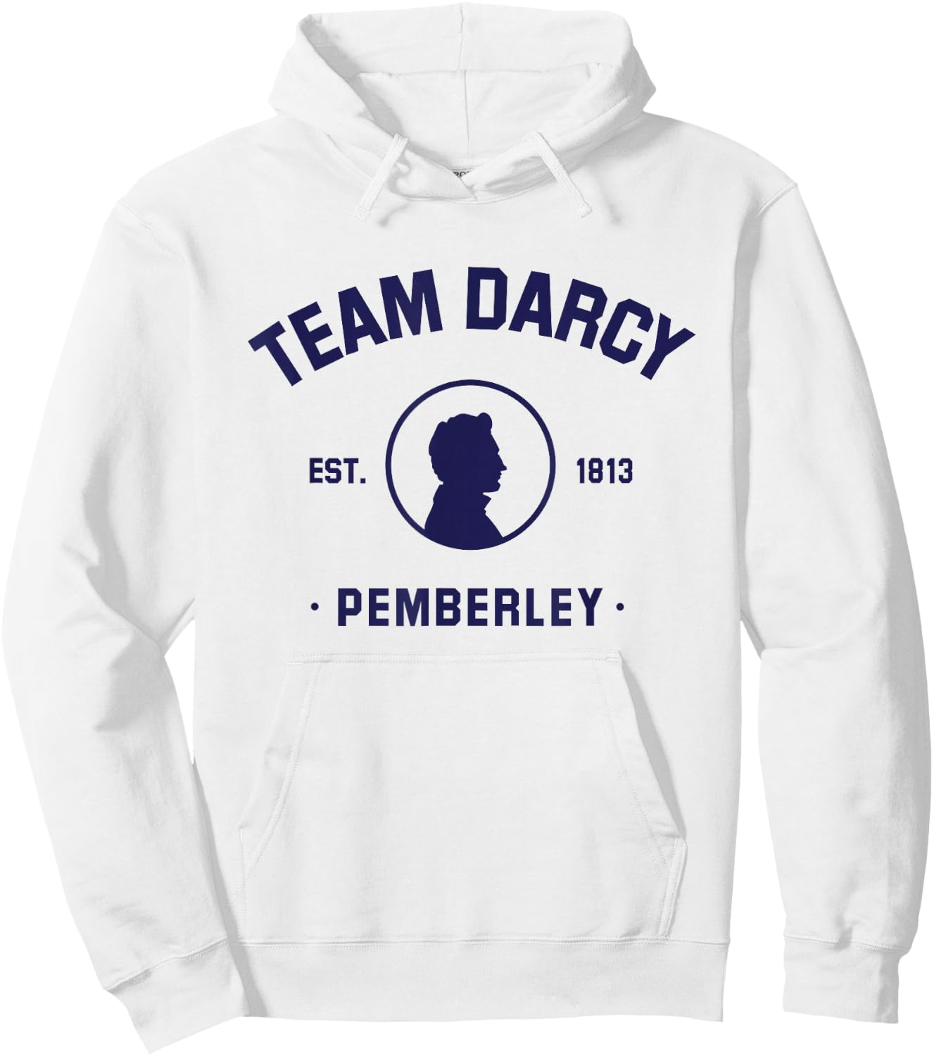 Jane Austen Bookworms Club Mr Pride and Prejudice Hoodie - Hoodie | White