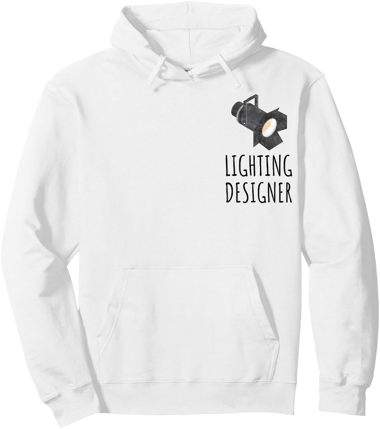 Lighting Designer Theatre LD Stage Hoodie - Hoodie | White