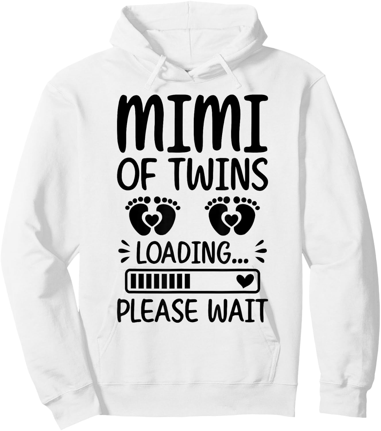 Soon To Be Mimi Of Twins Loading Promoted To Twin Mimi Hoodie - Hoodie | White