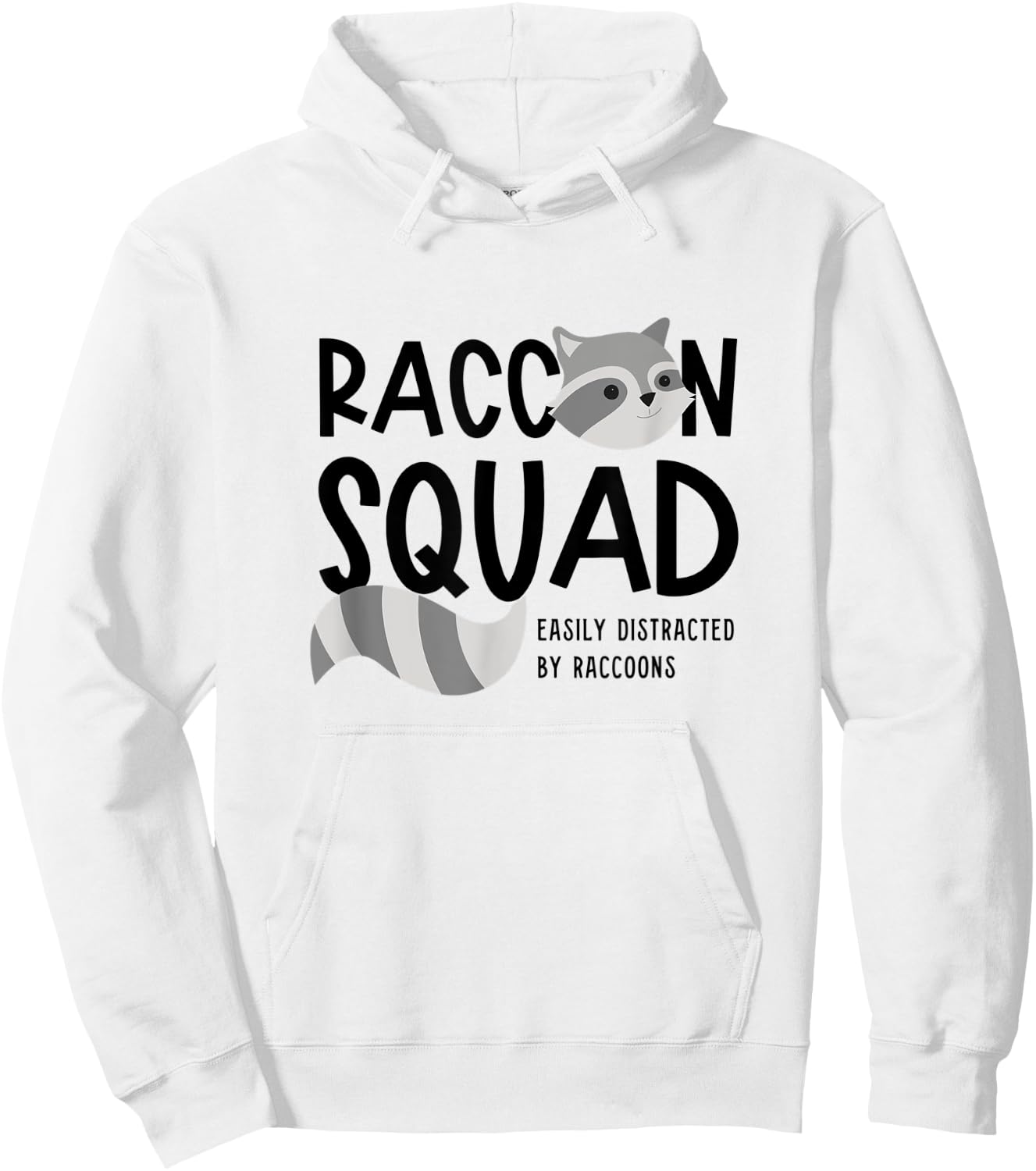 Raccoon Squad Ironic Saying Team Racoon Hoodie - Hoodie | White