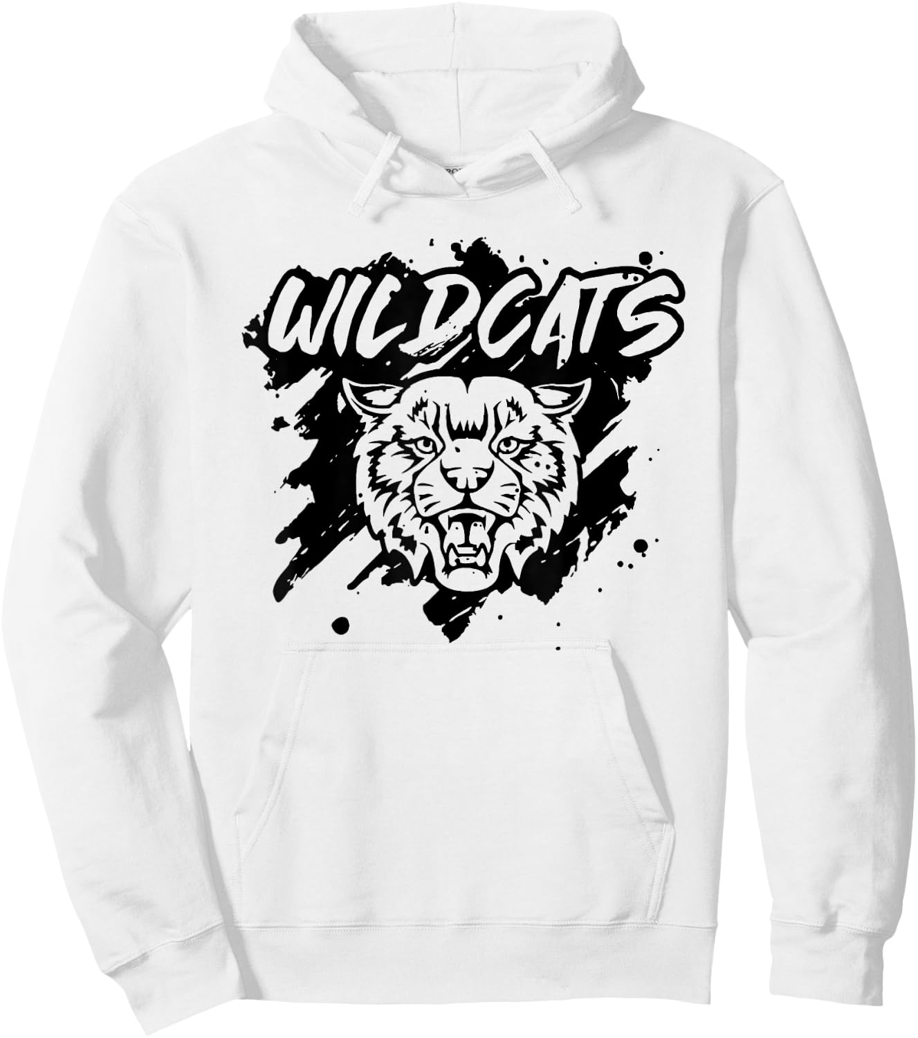 Wildcats Football School Sports Fan Team Spirit Hoodie - Hoodie | White