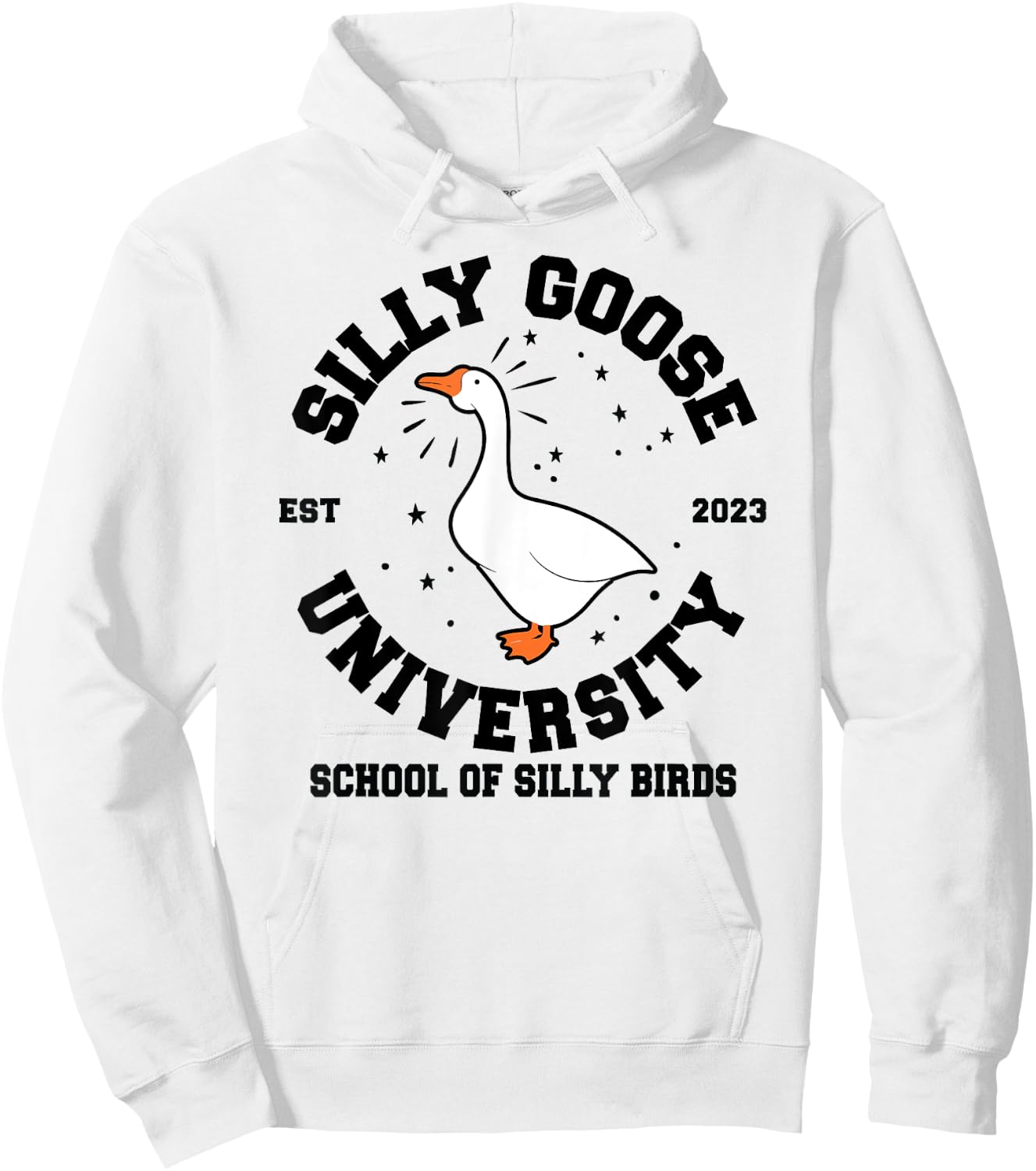 Silly Goose University School of Silly Birds Hoodie - Hoodie | White