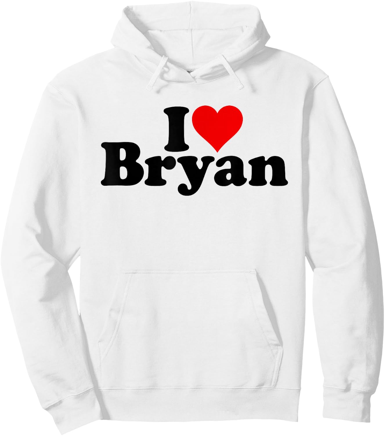 I Love Heart Bryan Hoodie - Hoodie | White