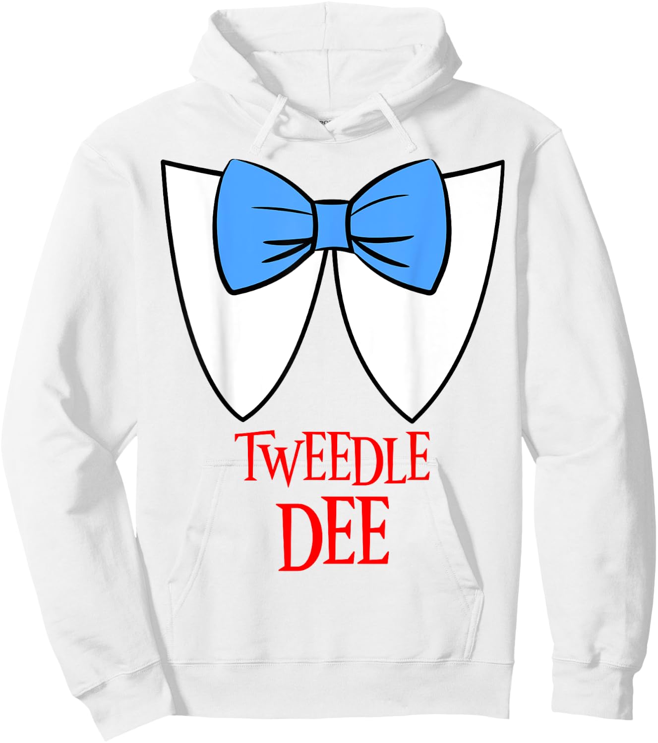 Tweedle Dee Costume Halloween Fairytale Character Hoodie - Hoodie | White