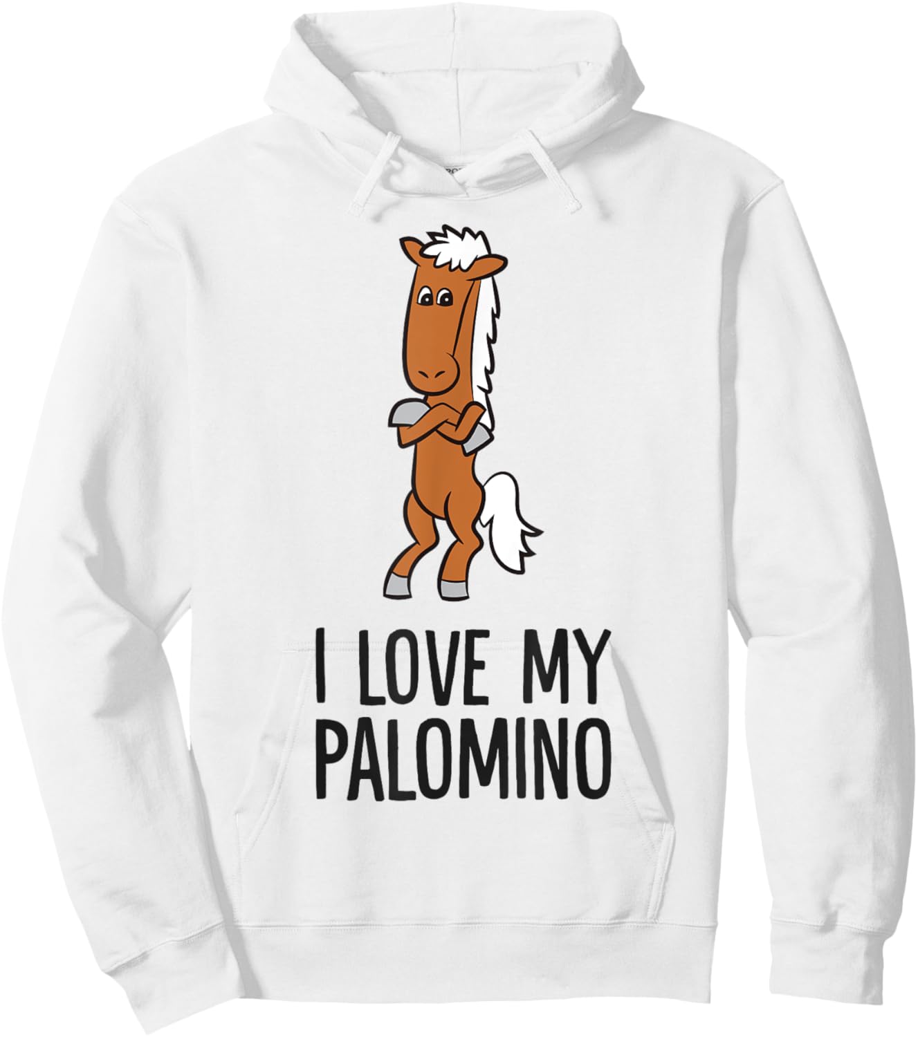 Palomino Horse I Love My Palomino Hoodie - Hoodie | White