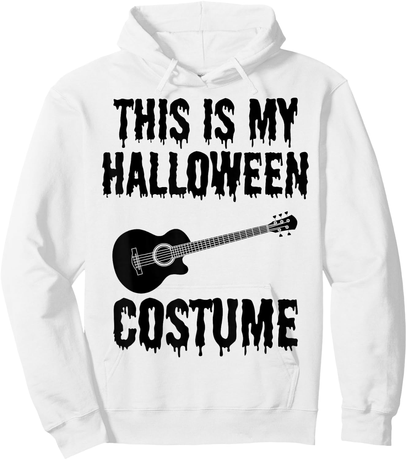 Funny Guitarist This is My Halloween Costume Guitar Player Hoodie - Hoodie | White