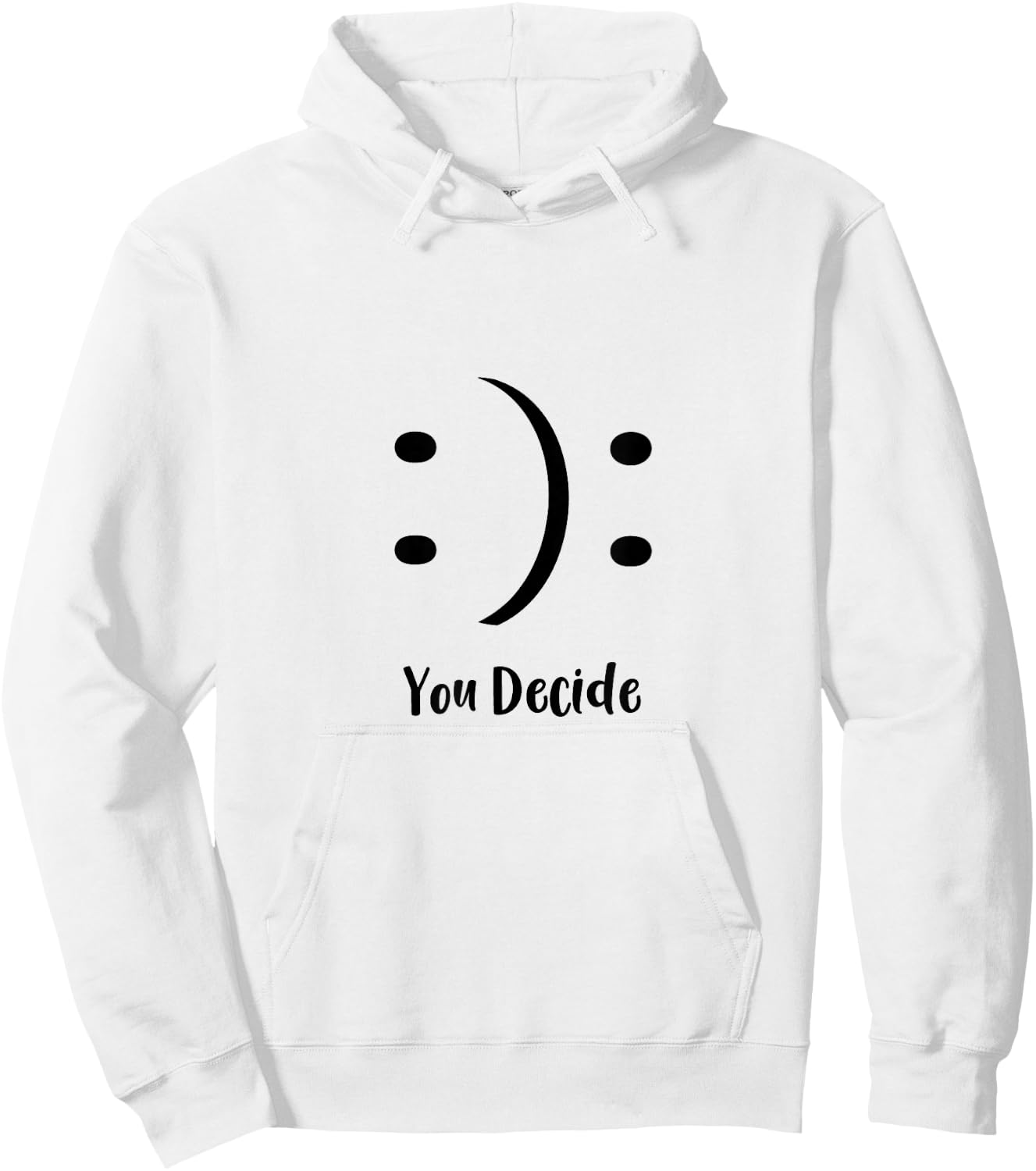 Moody Funny Graphic Casual Cute Joke Sarcastic Hoodie - Hoodie | White