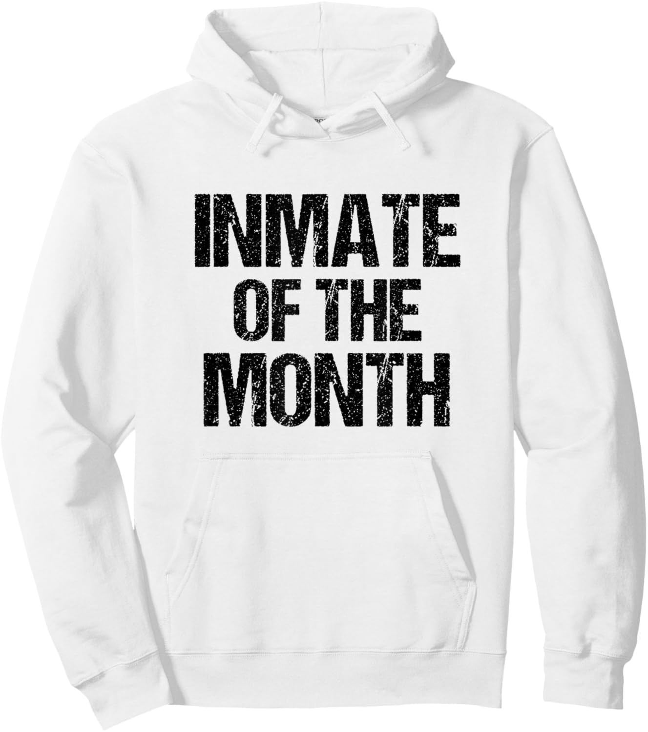 Prisoner Costume Prison Inmate of the Month County Jail Hoodie - Hoodie | White