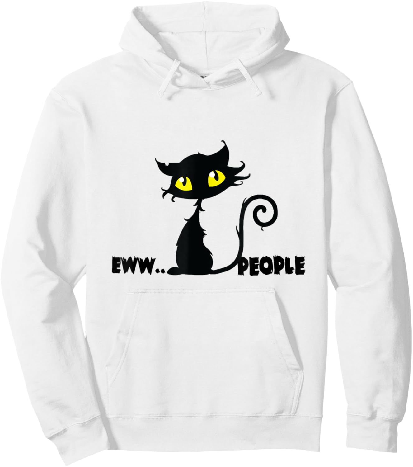 Eww, People Meow Cat Shirts Hoodie - Hoodie | White