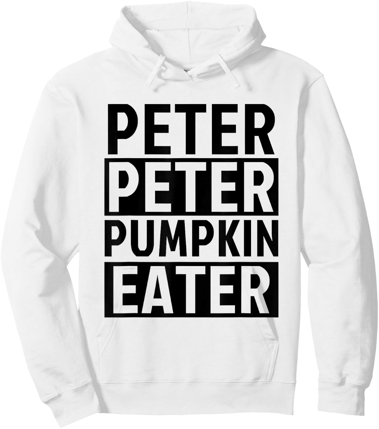 Halloween Couples Costumes for Adults Peter Pumpkin Eater Hoodie - Hoodie | White