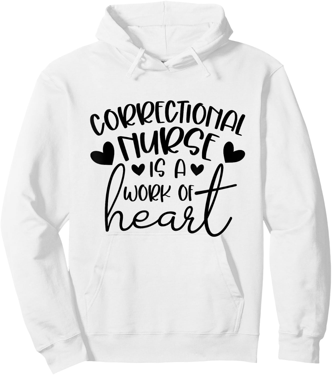 Correctional Nurse Corrections Nursing Department Nurse Hoodie - Hoodie | White