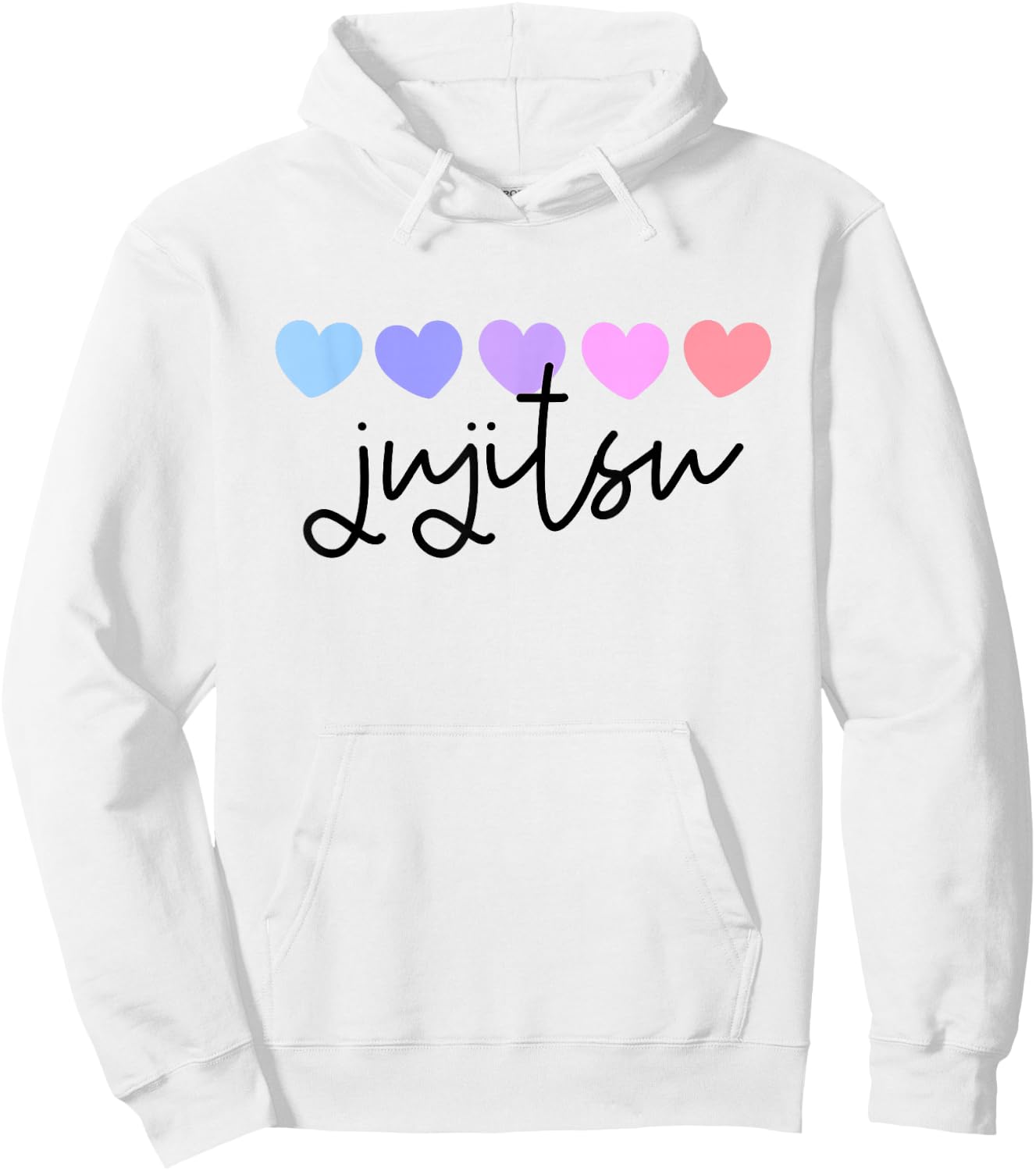 Jiu Jitsu or Jujitsu Lover Heart Women or Girls Hoodie - Hoodie | White