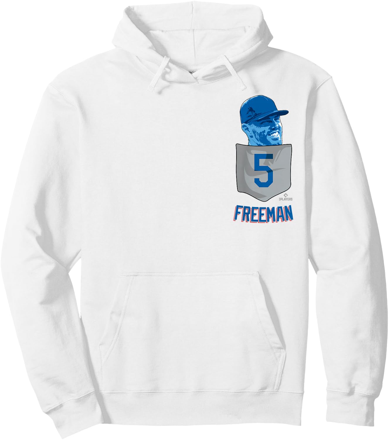 Freddie Freeman Los Angeles Baseball Pocket MLBPA Hoodie - Hoodie | White