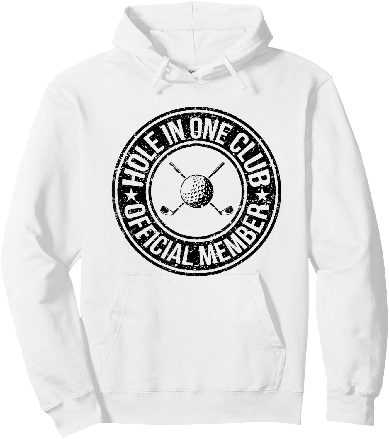 Funny Hole In One Golf Dad & Cart Golfer Hoodie - Hoodie | White