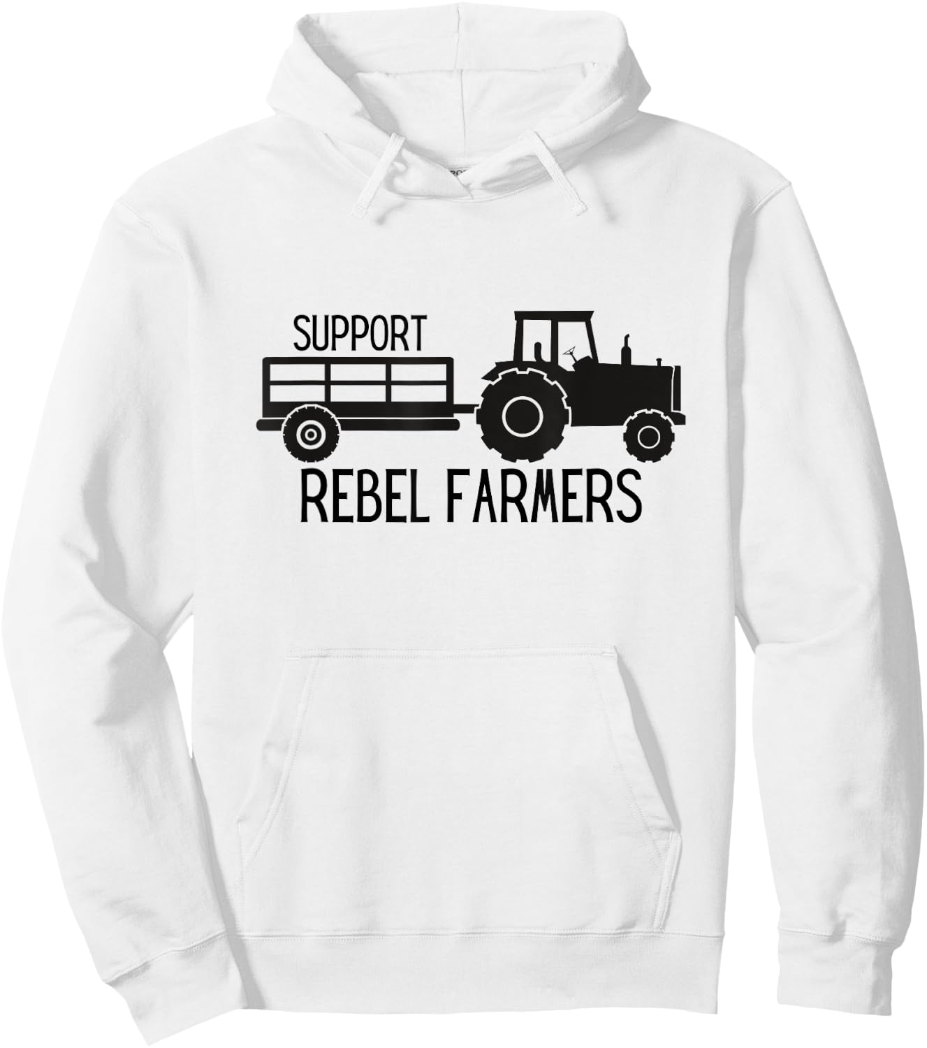 Support Rebel Farmers Hoodie - Hoodie | White