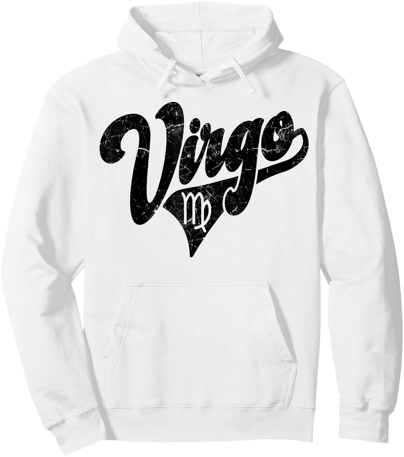 Virgo Retro Zodiac - Astrology - Horoscope, Virgo Hoodie - Hoodie | White