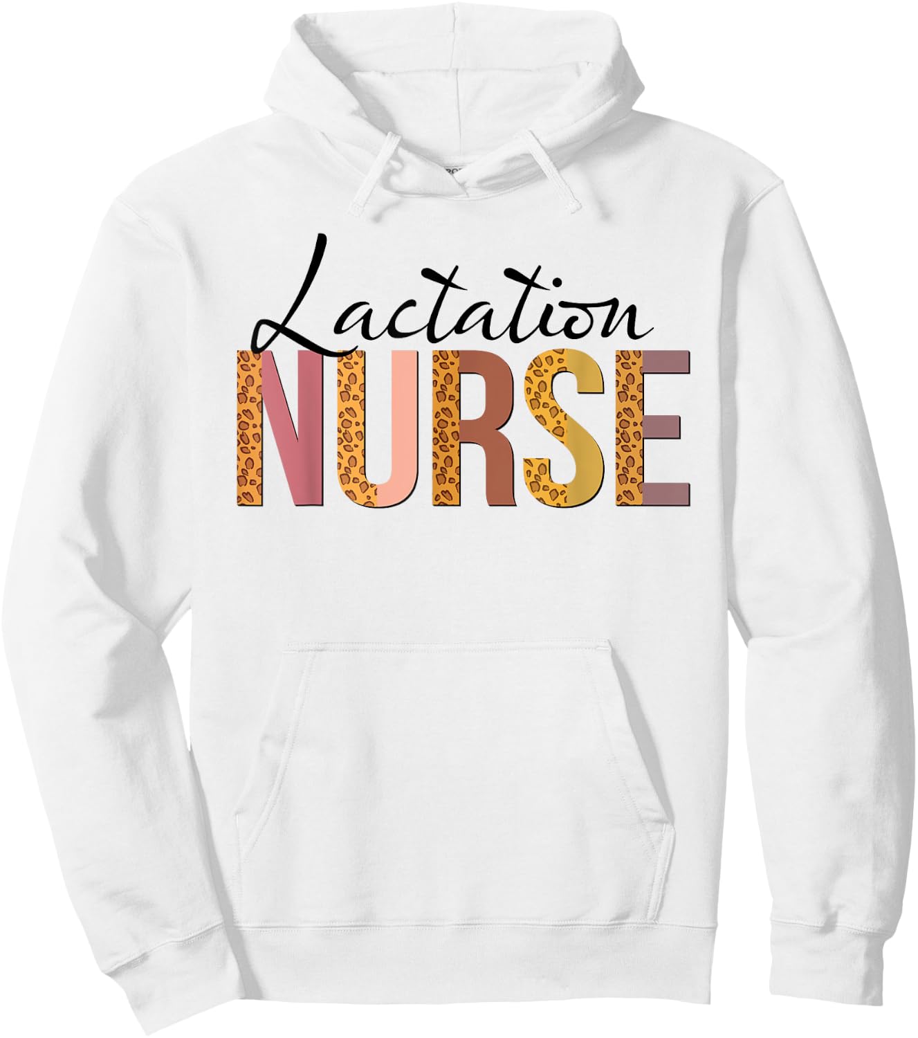 Leopard Lactation Nurse Gifts Nursing Apparel Hoodie - Hoodie | White