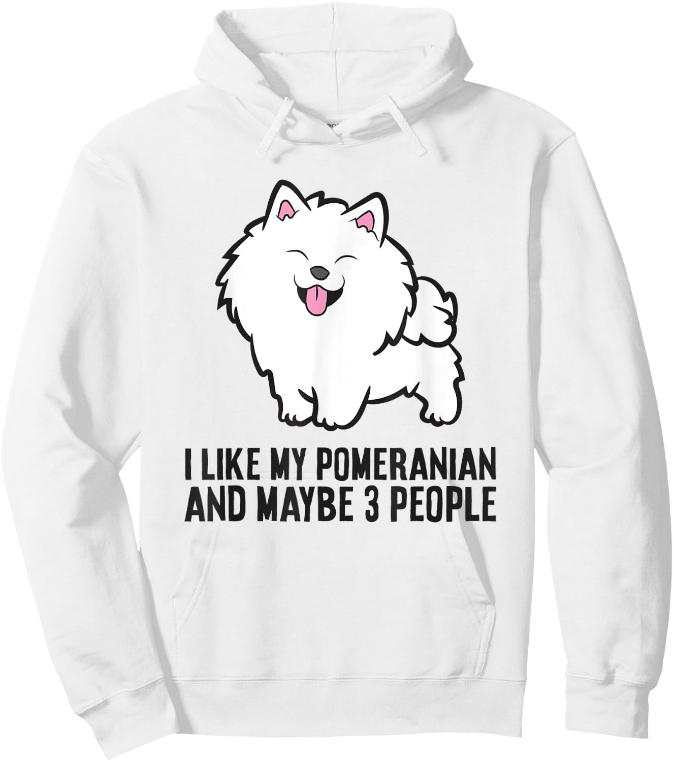 I Like My Pomeranian And Maybe Like 3 People Pomeranian Hoodie - Hoodie | White