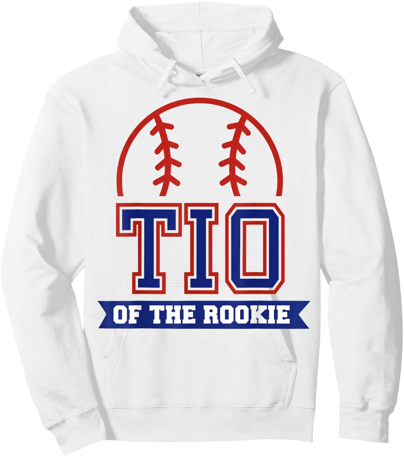 Tio of Rookie 1st Birthday Baseball Theme Matching Party Hoodie - Hoodie | White