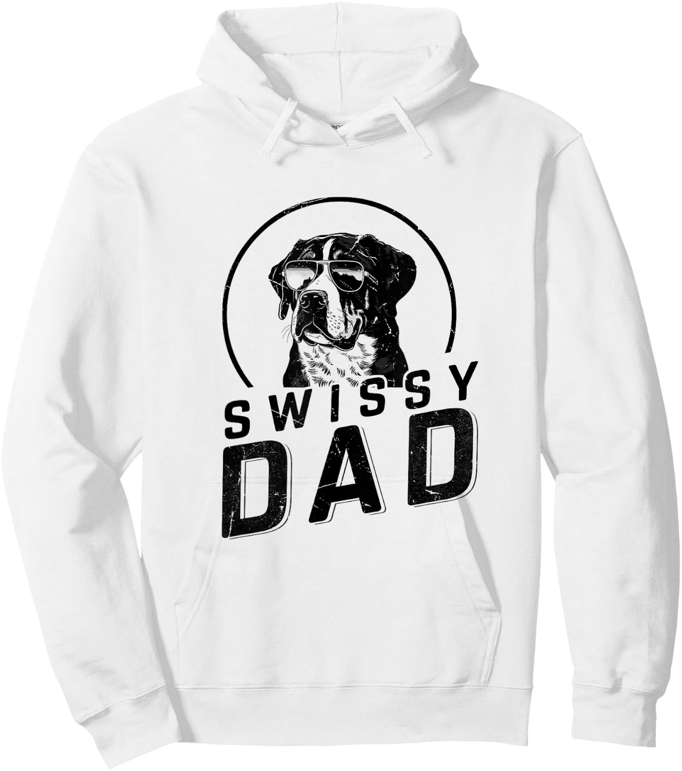 Swissy Dad Dog Owner Gifts Funny Dog Dad Christmas Hoodie - Hoodie | White