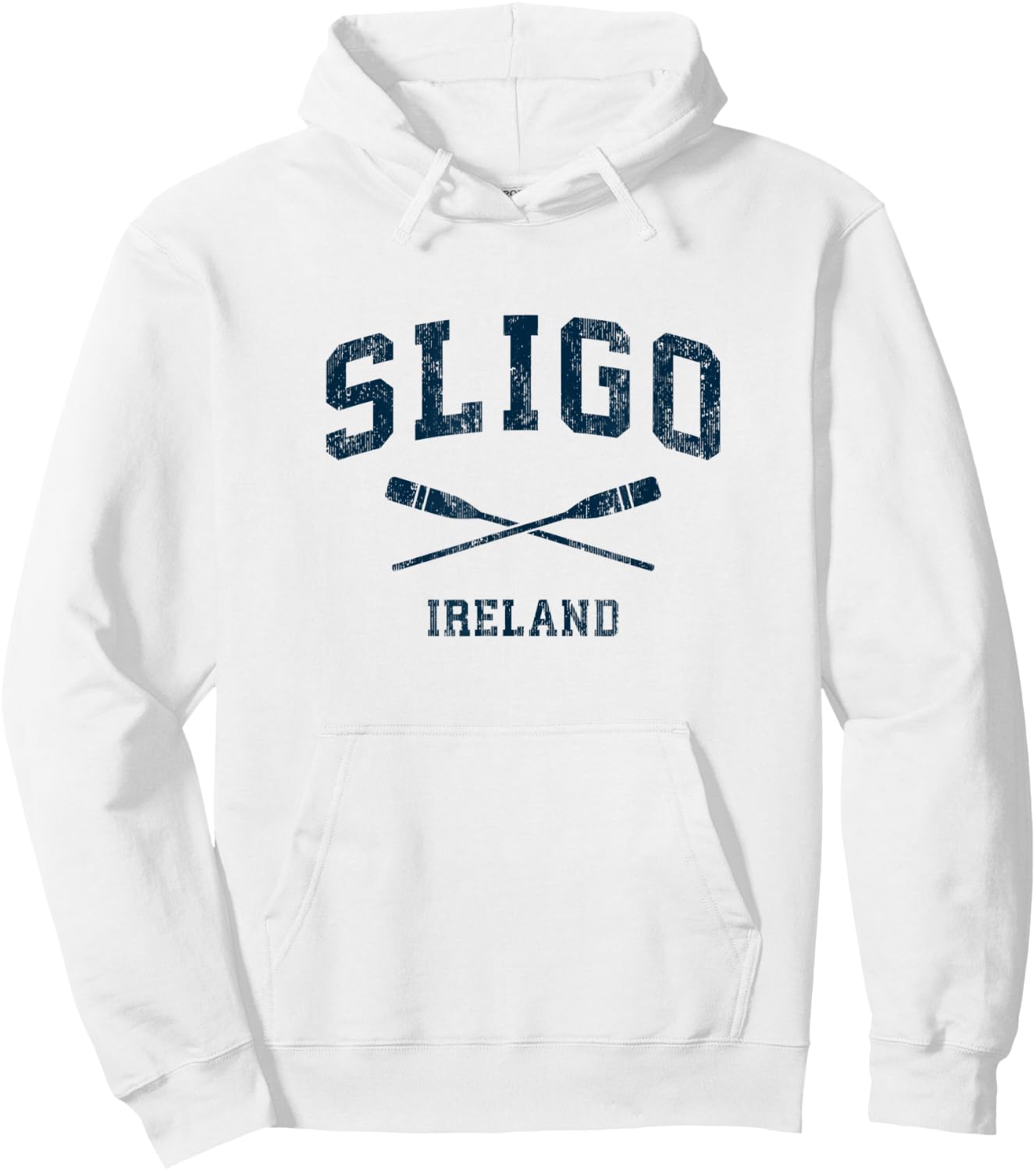 Sligo Ireland Vintage Nautical Paddles Sports Oars Hoodie - Hoodie | White